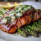 Garlic Butter Salmon Asparagus