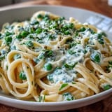 Ricotta Lemon Linguine Peas