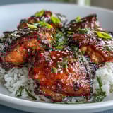 Honey Garlic Chicken Rice