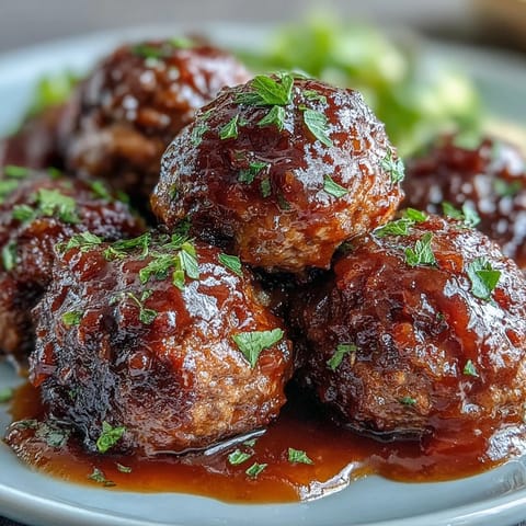 Easy Sweet and Sour Crock Pot Meatballs are served steaming in a bowl, perfect over fluffy white rice for a weeknight dinner.