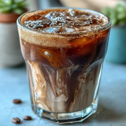 Homemade Brown Sugar Oat Milk Shaken Espresso, expertly chilled for a morning pick-me-up.