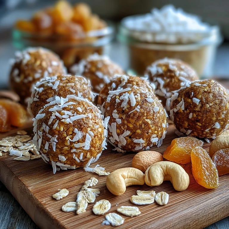 These no-bake Ginger Turmeric Energy Balls showcase vibrant spice, perfect for a healthy grab-and-go snack.