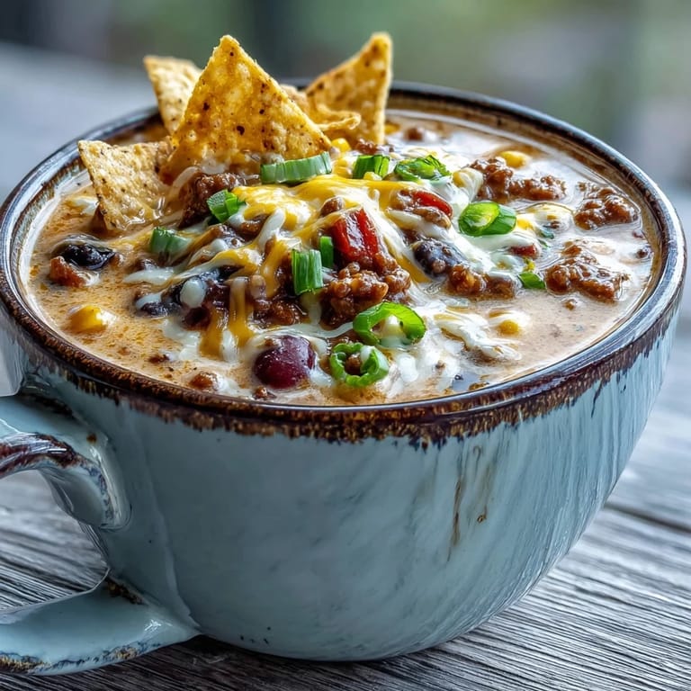 A cozy winter dinner serving Creamy Taco Soup with lime wedges and fresh cilantro beside warm crusty bread.