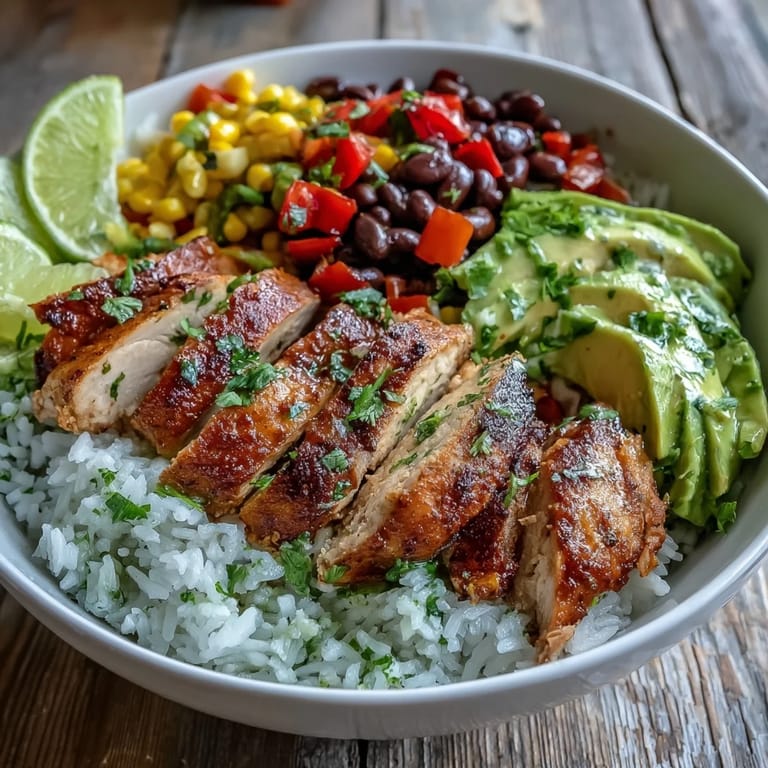 Steaming Cajun Chicken Bowl featuring tender spicy chicken, hearty black beans, and colorful vegetables, perfect for an easy weeknight dinner.