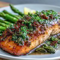 Garlic Butter Salmon Asparagus